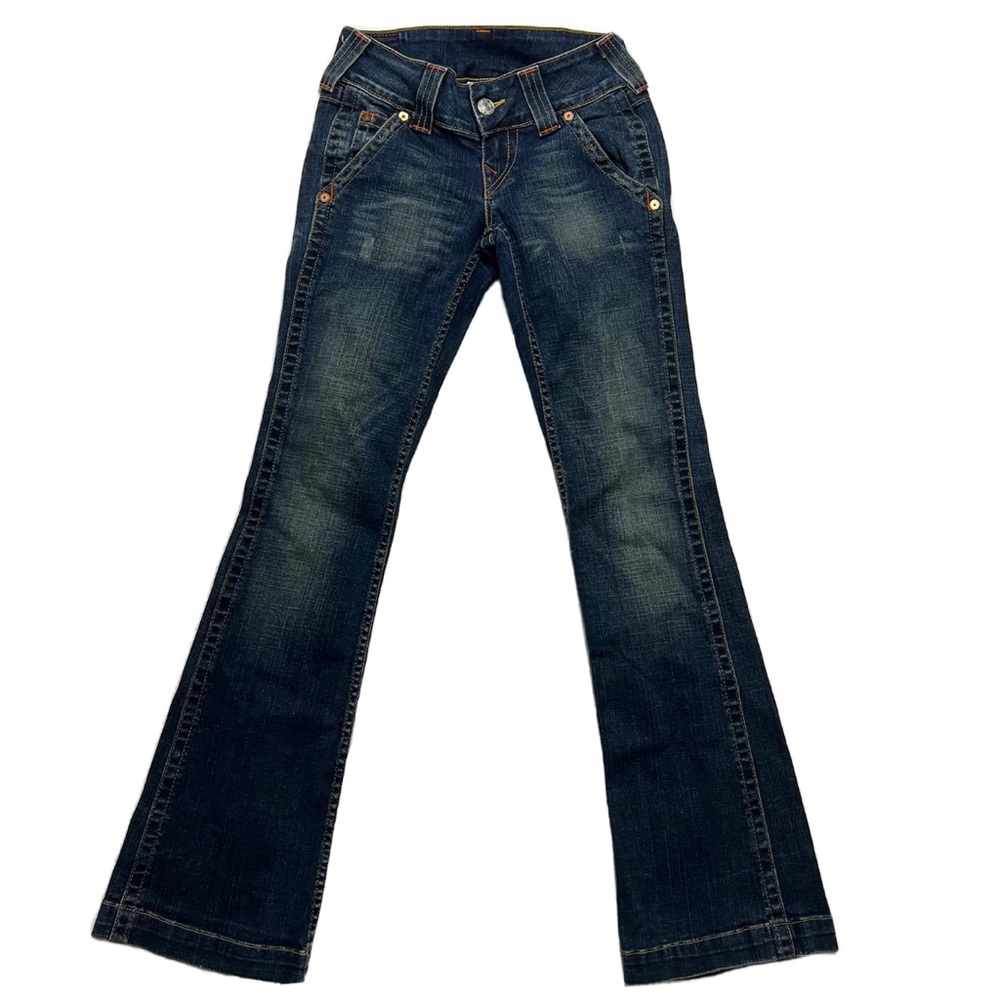 Rare Early 2000s Y2K Vintage Low Rise True Religion Jeans Style Emma Size 26